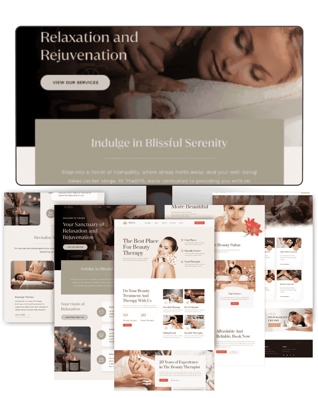 Website Design for SPA Center + SEO