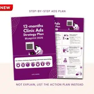 12-months Clinic Ads Strategy Plan Blueprint 2026 | Ads Roadmap | Structured plan easy to follow